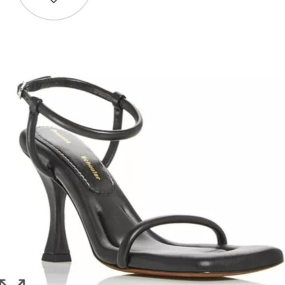 Proenza Schouler Shoes - Proenza Schouler Square Toe High Heel Sandals Black -38.5